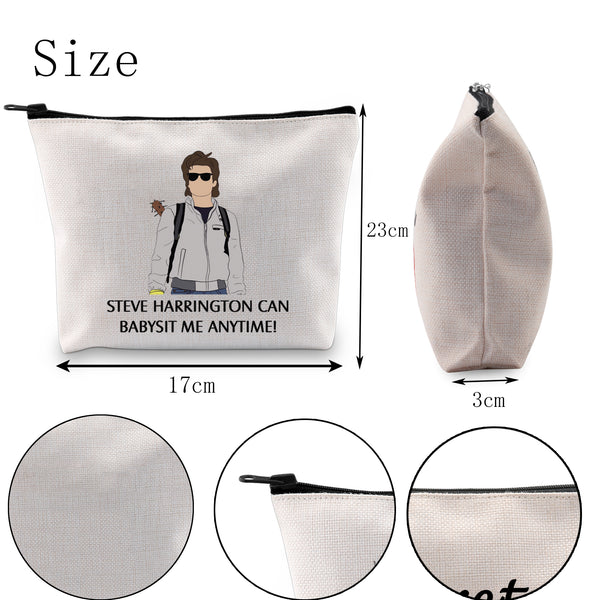 MYOSPARK TV Show Inspired Gift Steve Fan Merch Steve the Baby Sitter Cosmetic Bag