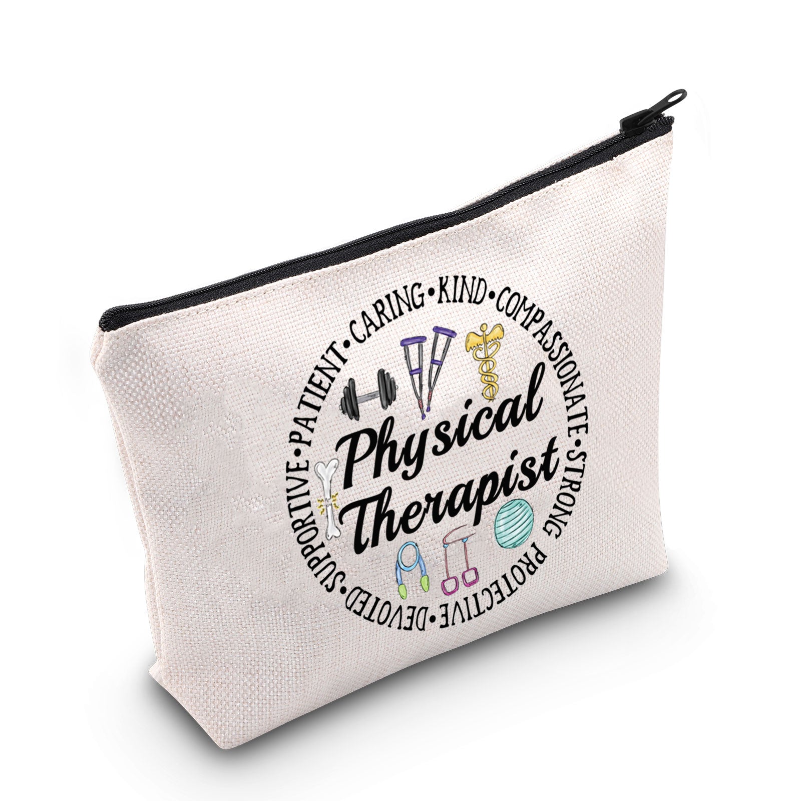 MYOSPARK 2 PCS Physical Therapist Graduation Gift Physical Therapist Cosmetic Bag PT Gift Therapist Appreciation Gift