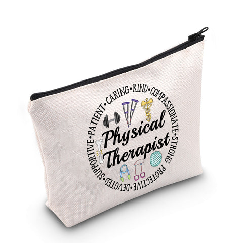 MYOSPARK 2 PCS Physical Therapist Graduation Gift Physical Therapist Cosmetic Bag PT Gift Therapist Appreciation Gift