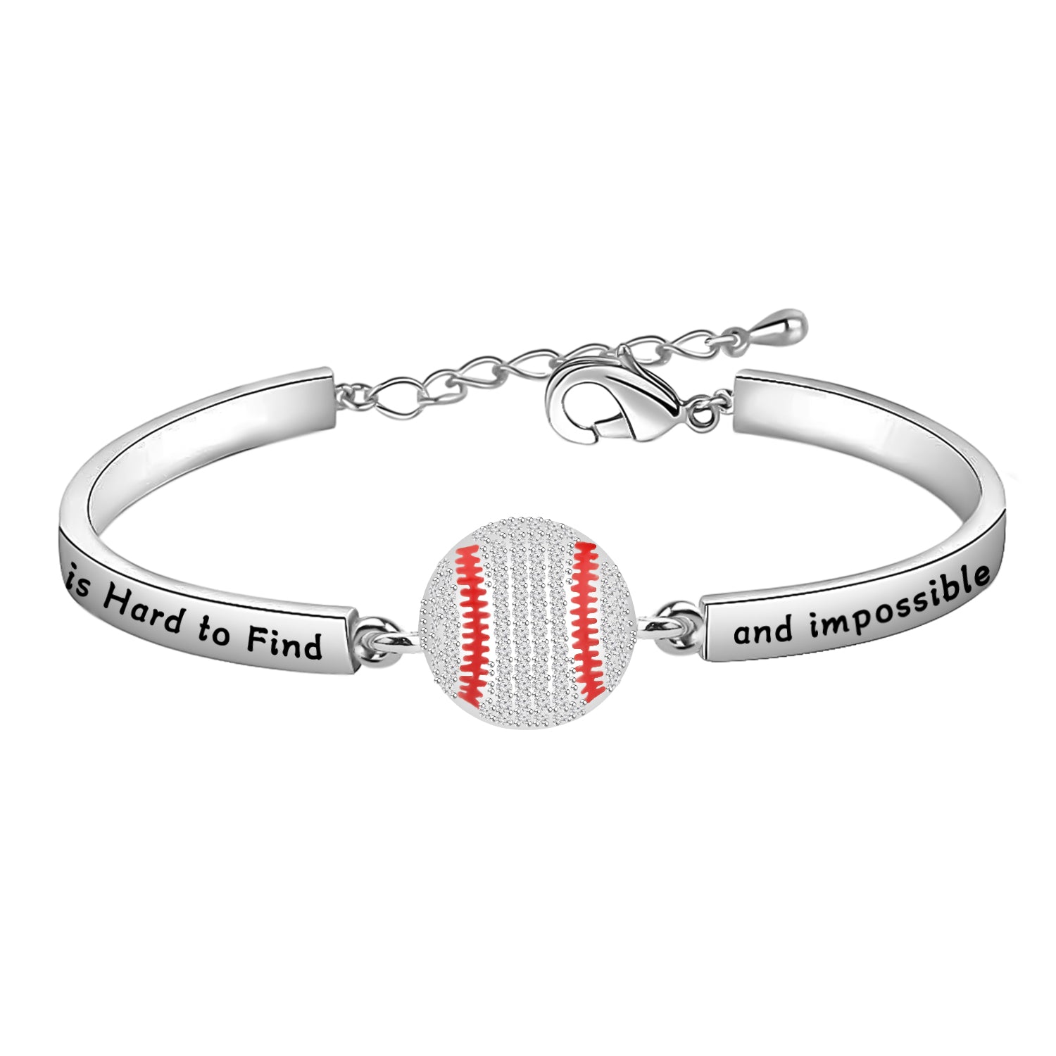 MYOSPARK Baseball Bracelet A Great Coach Is Hard to Find And Impossible to Forget Bracelet Baseball Coach Gift Coach Appreciation Gift