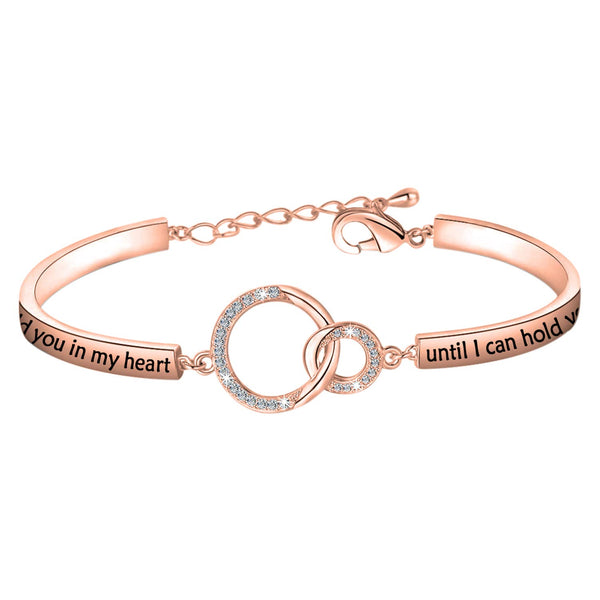 MYOSPARK Memorial Bracelet Sympathy Jewelry Inspirational Memorial Gifts I'll Hold You in My Heart until I can Hold You in Heaven
