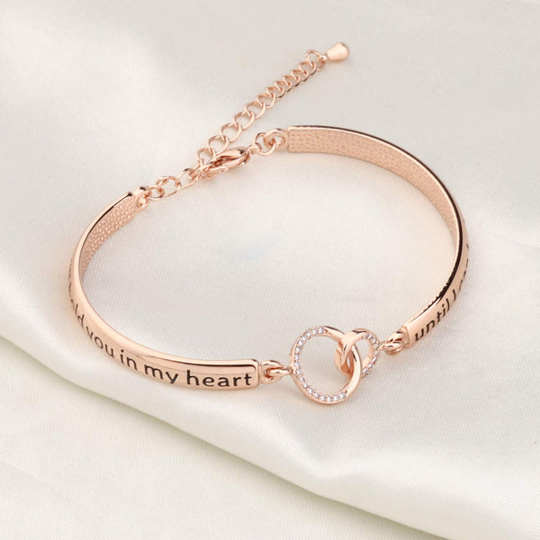 MYOSPARK Memorial Bracelet Sympathy Jewelry Inspirational Memorial Gifts I'll Hold You in My Heart until I can Hold You in Heaven