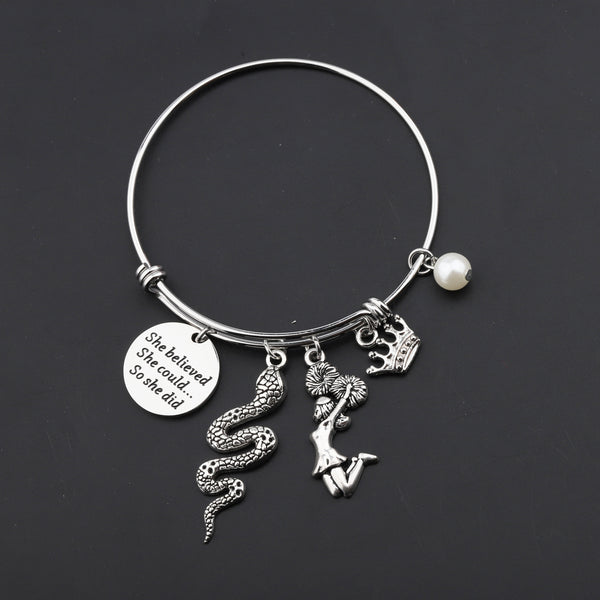 MYOSPARK Riverdale Charms Bracelet Riverdale Inspired Gift She Believed She Could So She Did Riverdale Jewelry for Her