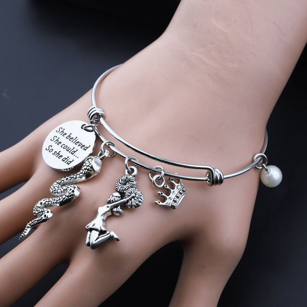 MYOSPARK Riverdale Charms Bracelet Riverdale Inspired Gift She Believed She Could So She Did Riverdale Jewelry for Her