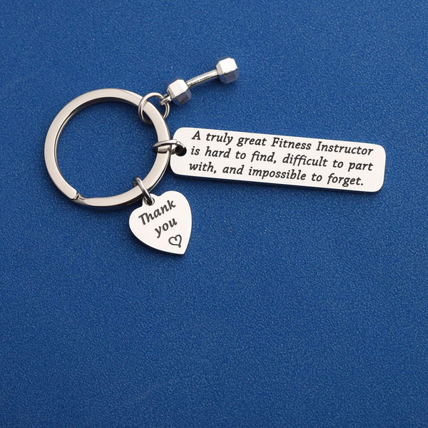 Fitness Instructor Gift A Truly Great Fitness Instructor is Hard to Find Keychain Personal Trainer Gift Instructor Thank You Gift