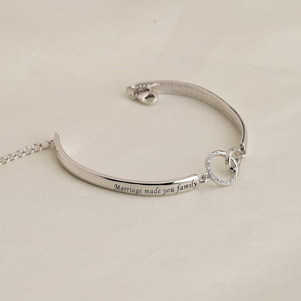 Daughter in Law Bracelet Marriage Made You Family Love Made You My Daughter Bracelet Step Daughter Jewelry Bracelet for Daughter
