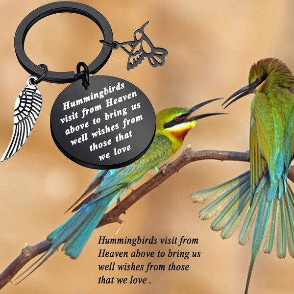 Hummingbird Keychain Free Bird Jewelry Humming Bird Lover Keyring Gift for My Love Wishes Jewelry Hope Gift