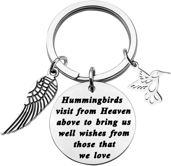 Hummingbird Keychain Free Bird Jewelry Humming Bird Lover Keyring Gift for My Love Wishes Jewelry Hope Gift