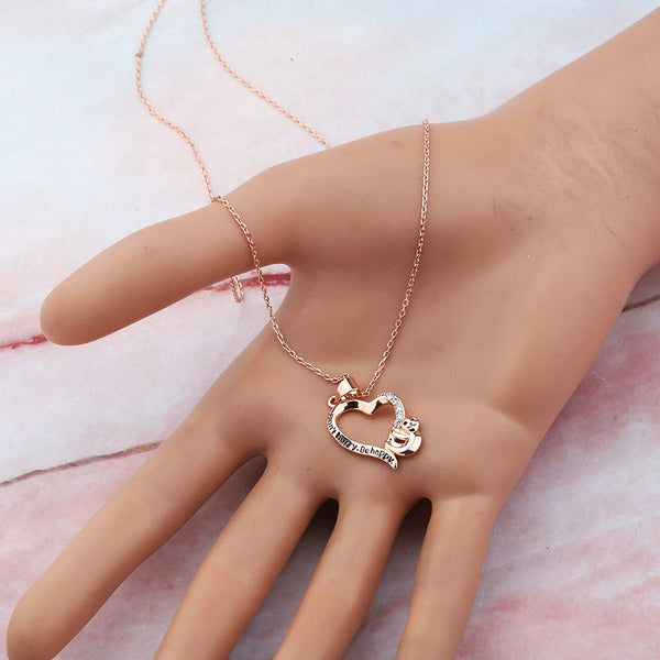 Sloth Jewelry Don't Hurry Be Happy Sloth Necklace Heart Shape Necklace Sloth Charm Necklace for Sloth Lovers Impulsive People