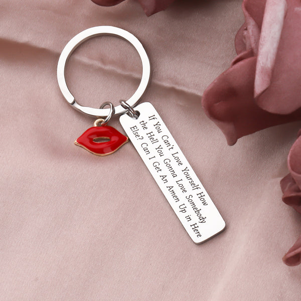 RuPaul's Drag Race Inspired Jewelry Drag Queen Gift If You Can't Love Yourself How The Hell You Gonna Love Somebody Else? Can I Get an Amen Up in Here Keychain Pride Gift for Friends