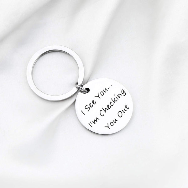 Eurovision Song Contest The Story of Fire Saga Jewelry I See You I'm Checking You Out Keychain Movie Quote Jewelry