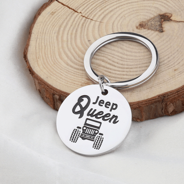 Jeep Queen Bracelet Keychain Gift for Girl Woman