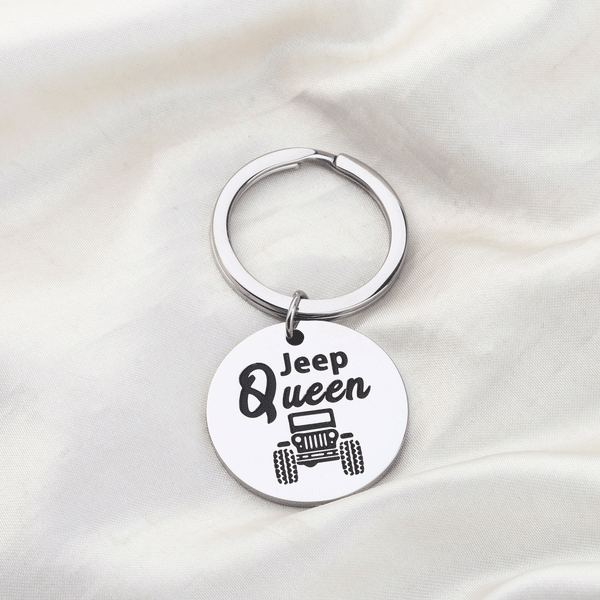 Jeep Queen Bracelet Keychain Gift for Girl Woman